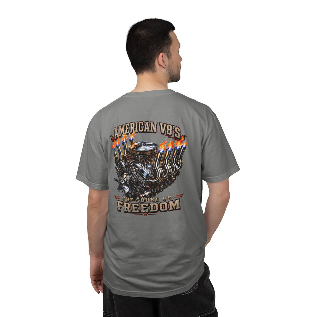 American V8 Sound of Freedom | Front & Back Graphics T-shirt