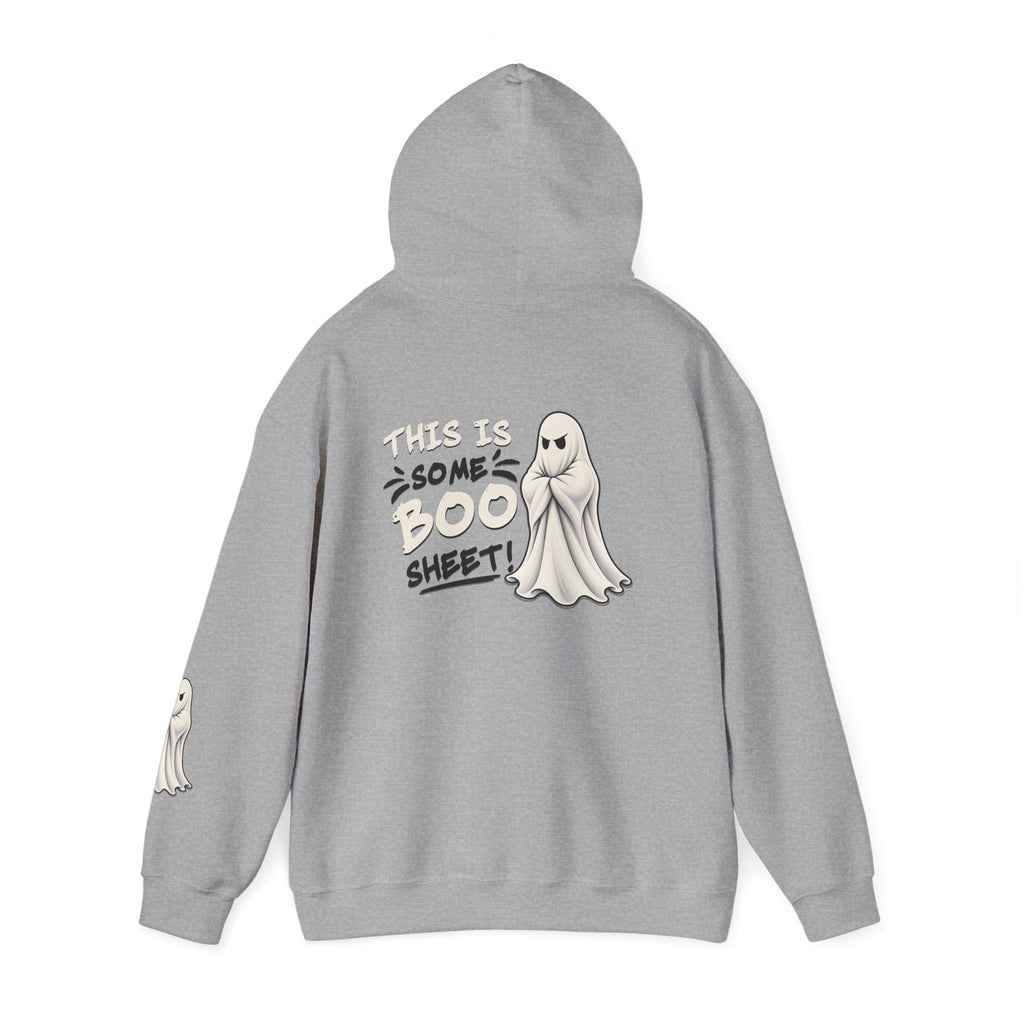 This Is Some Boo Sheet | Front & Back Graphics + Sleeve Pullover Hoodie