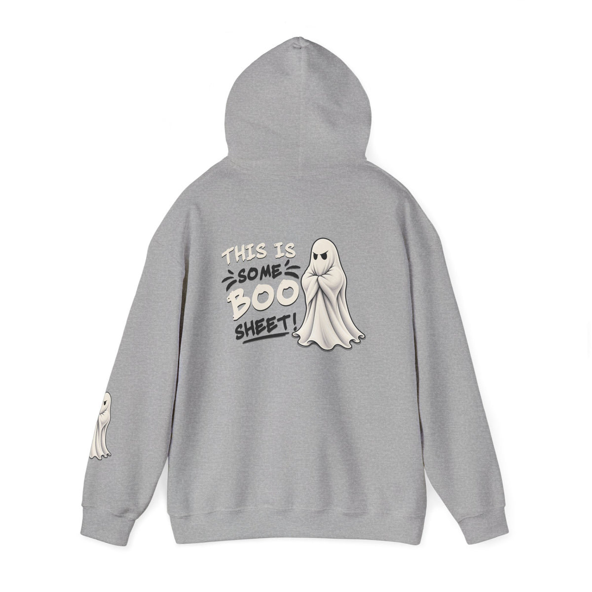 This Is Some Boo Sheet | Front & Back Graphics + Sleeve Pullover Hoodie