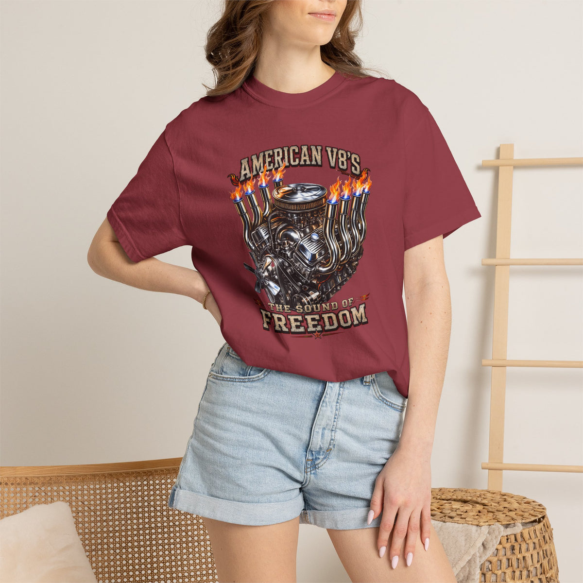 American V8 Sound of Freedom | Classic Front T-shirt