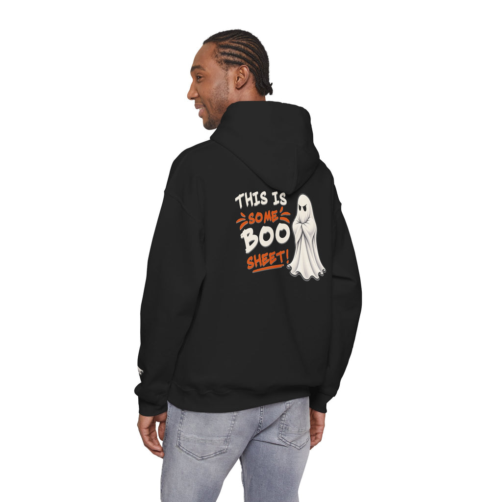 This Is Some Boo Sheet | Front & Back Graphics + Sleeve Pullover Hoodie