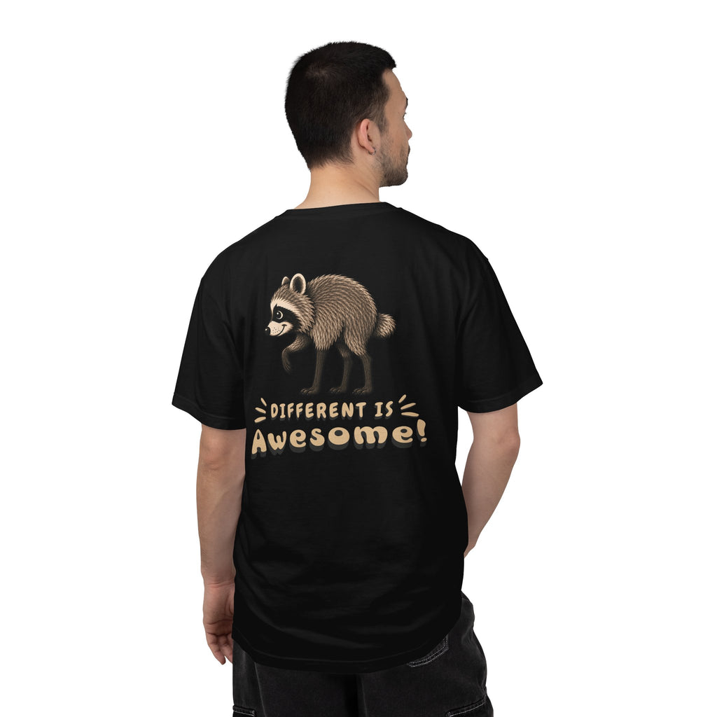 Jimothy the Raccoon - Different Is Awesome | Front + Back Graphics