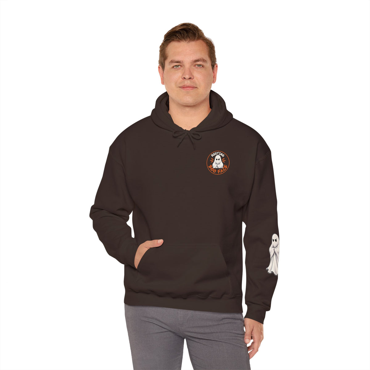 This Is Some Boo Sheet | Front & Back Graphics + Sleeve Pullover Hoodie