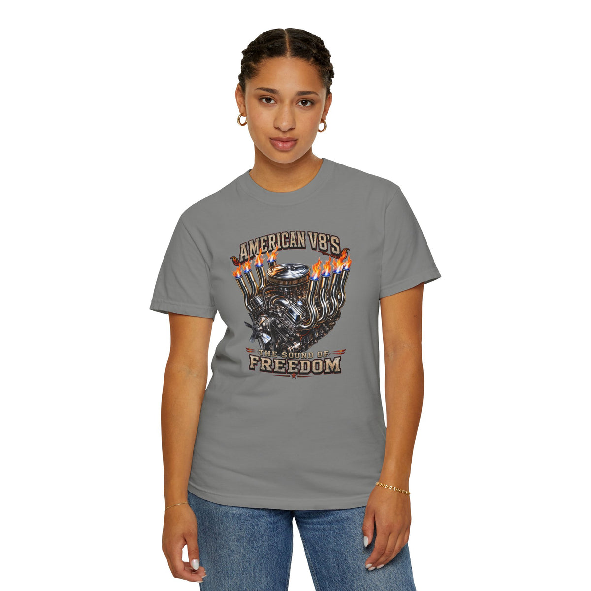 American V8 Sound of Freedom | Classic Front T-shirt
