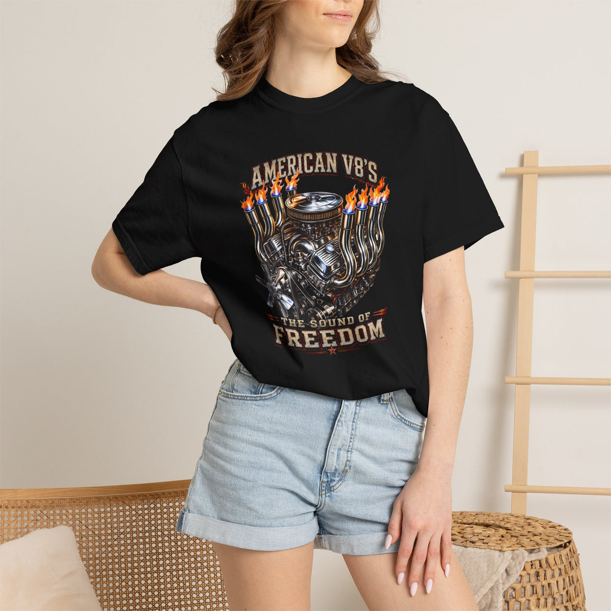 American V8 Sound of Freedom | Classic Front T-shirt