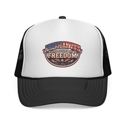 American V8s - The Sound of Freedom | Retro Foam Trucker Hat