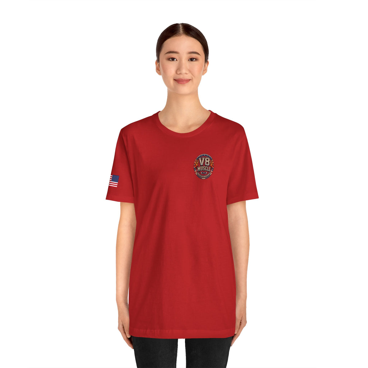 American V8 Sound of Freedom | 'Merica Version | Front & Back Graphics + Sleeve T-shirt