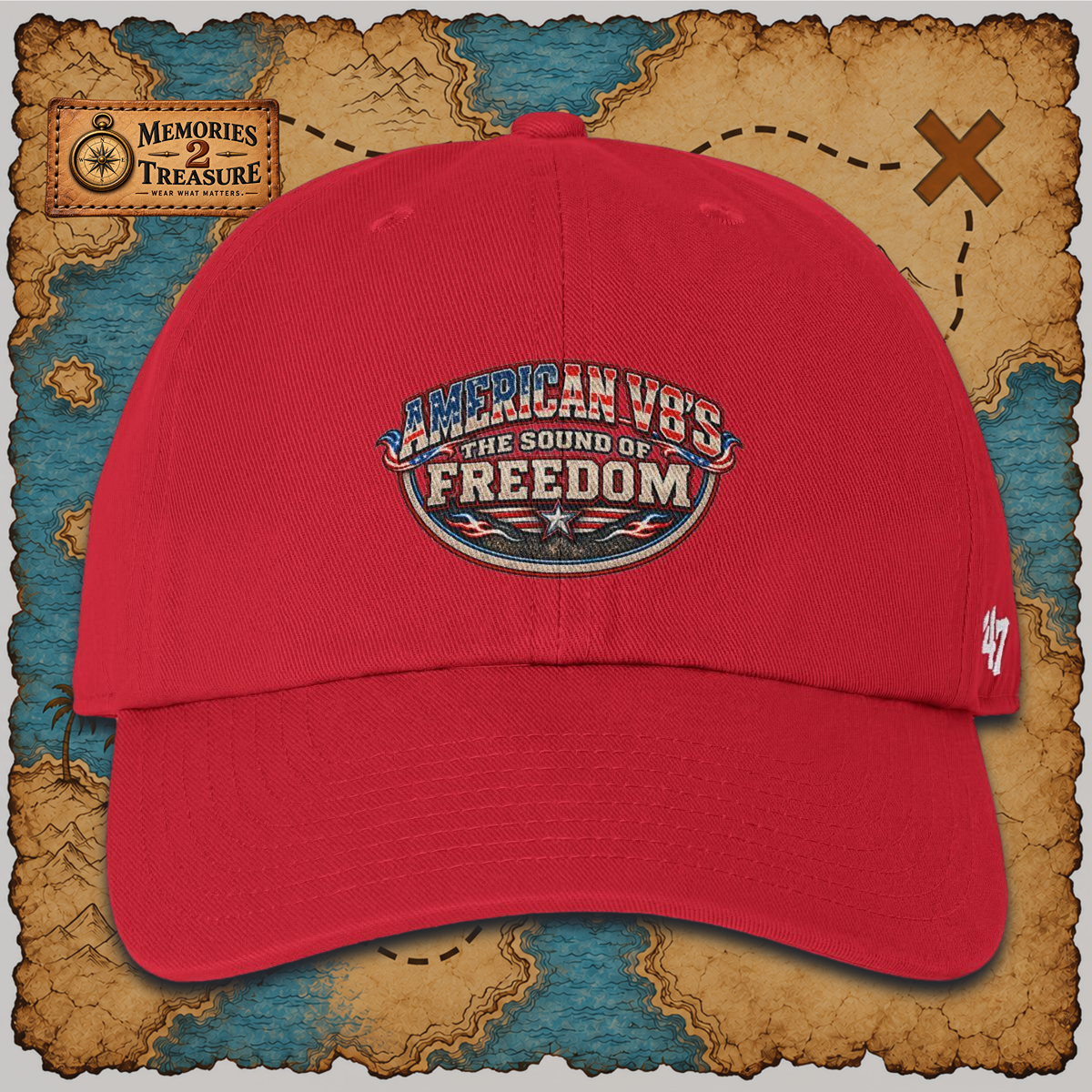 American V8s - The Sound of Freedom | 'Merica '47 Brand Dad Hat
