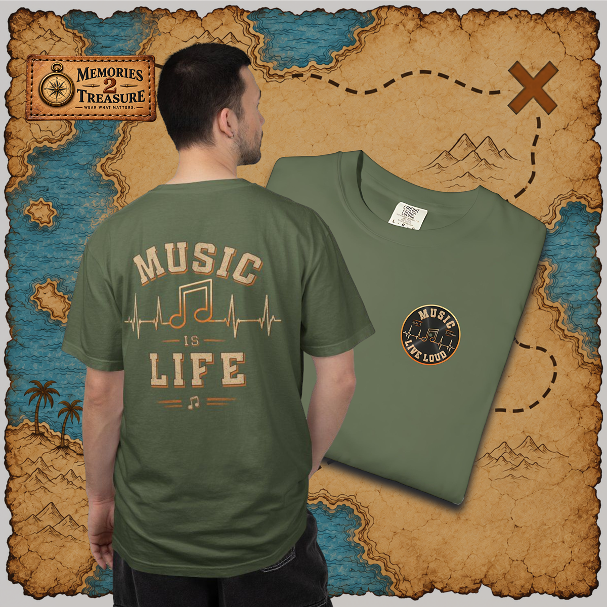 Music Is Life | Front + Back Graphics