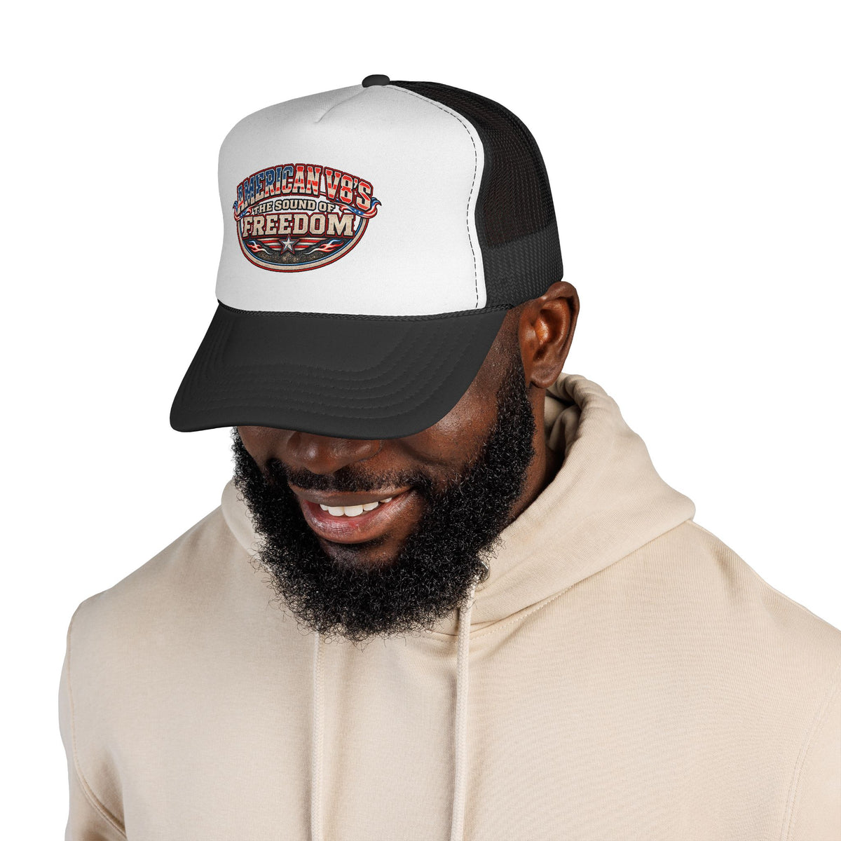 American V8s - The Sound of Freedom | Retro Foam Trucker Hat