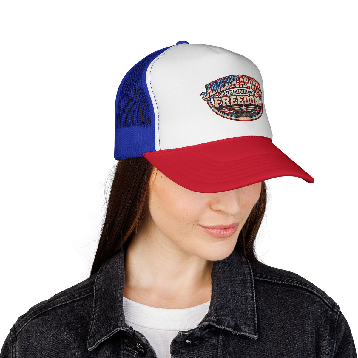 American V8s - The Sound of Freedom | Retro Foam Trucker Hat