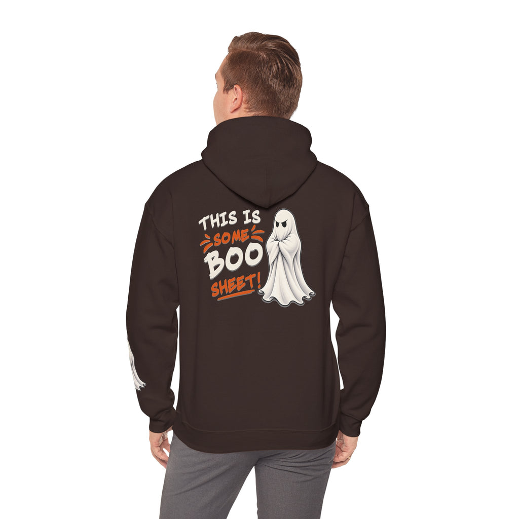 This Is Some Boo Sheet | Front & Back Graphics + Sleeve Pullover Hoodie