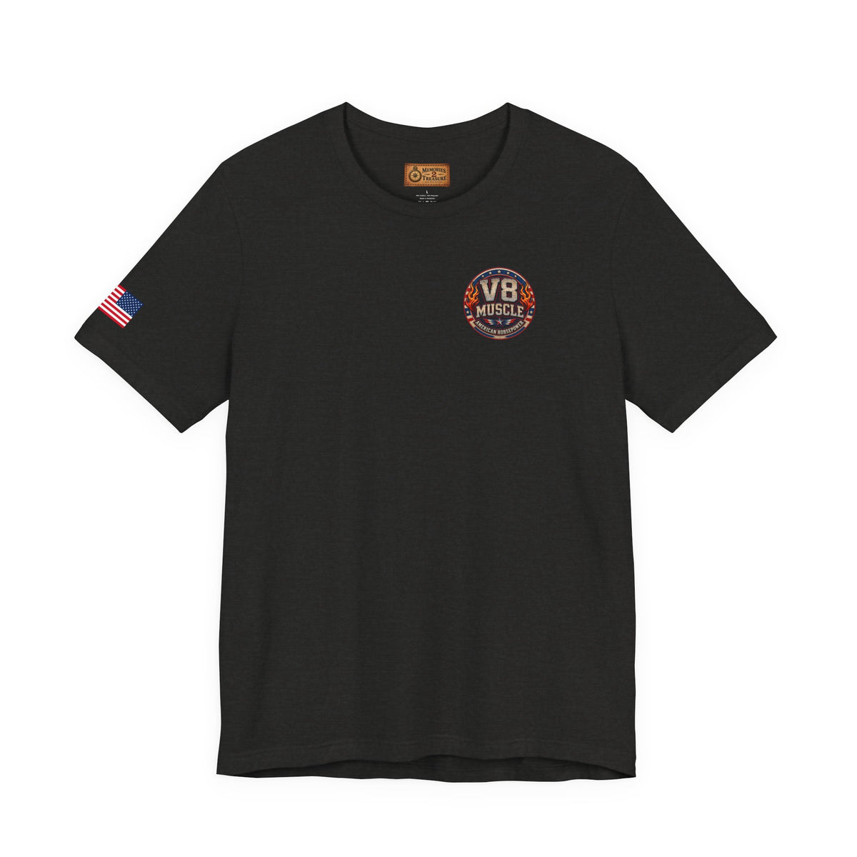 American V8 Sound of Freedom | 'Merica Version | Front & Back Graphics + Sleeve T-shirt