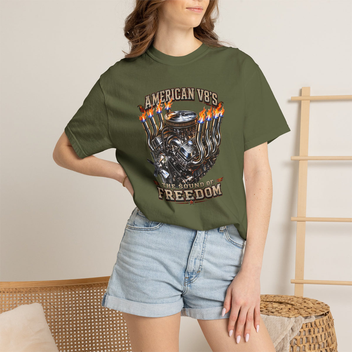 American V8 Sound of Freedom | Classic Front T-shirt