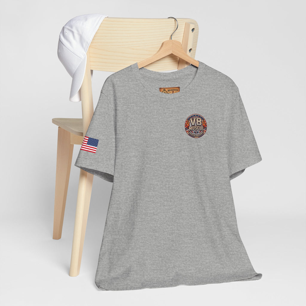 American V8 Sound of Freedom | 'Merica Version | Front & Back Graphics + Sleeve T-shirt