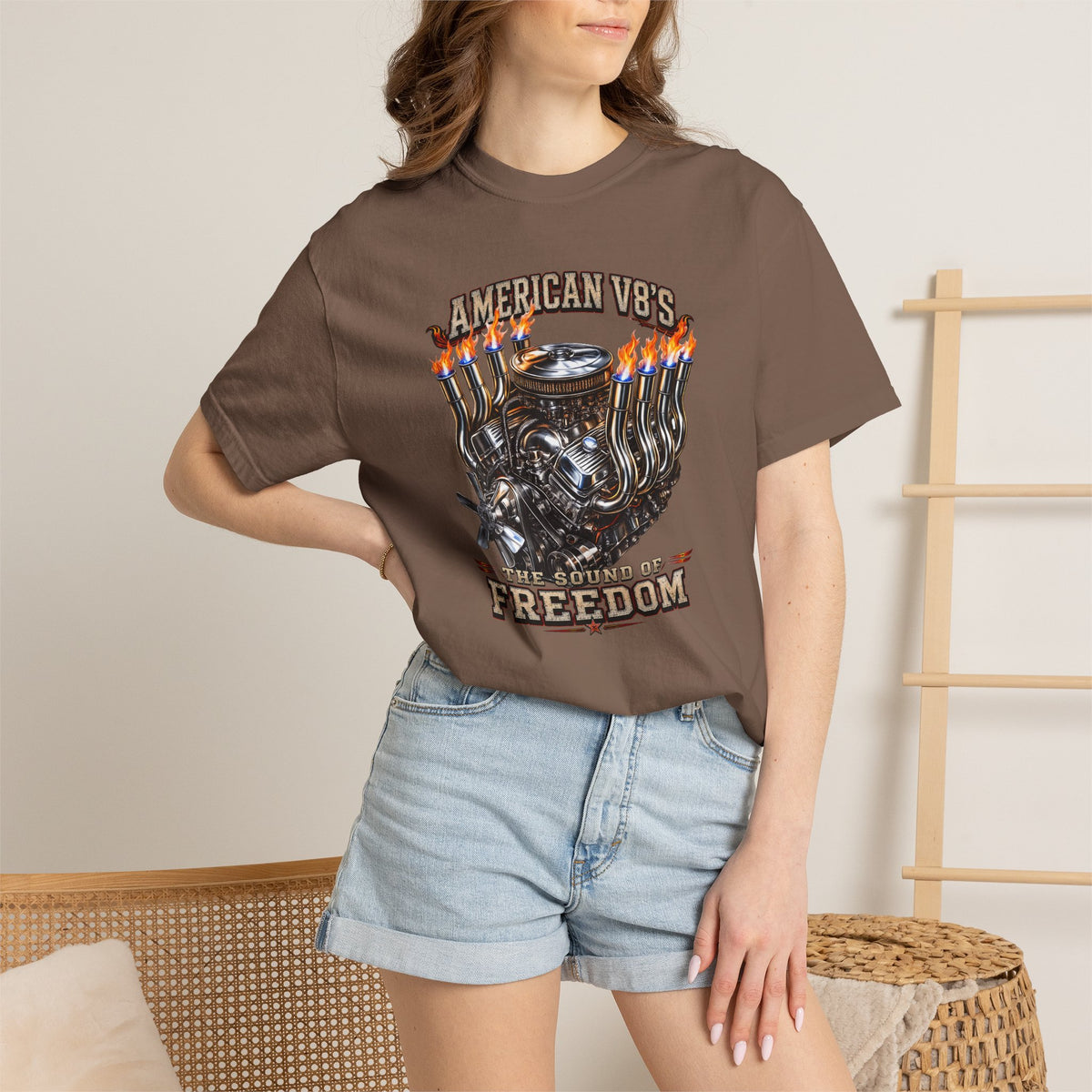 American V8 Sound of Freedom | Classic Front T-shirt