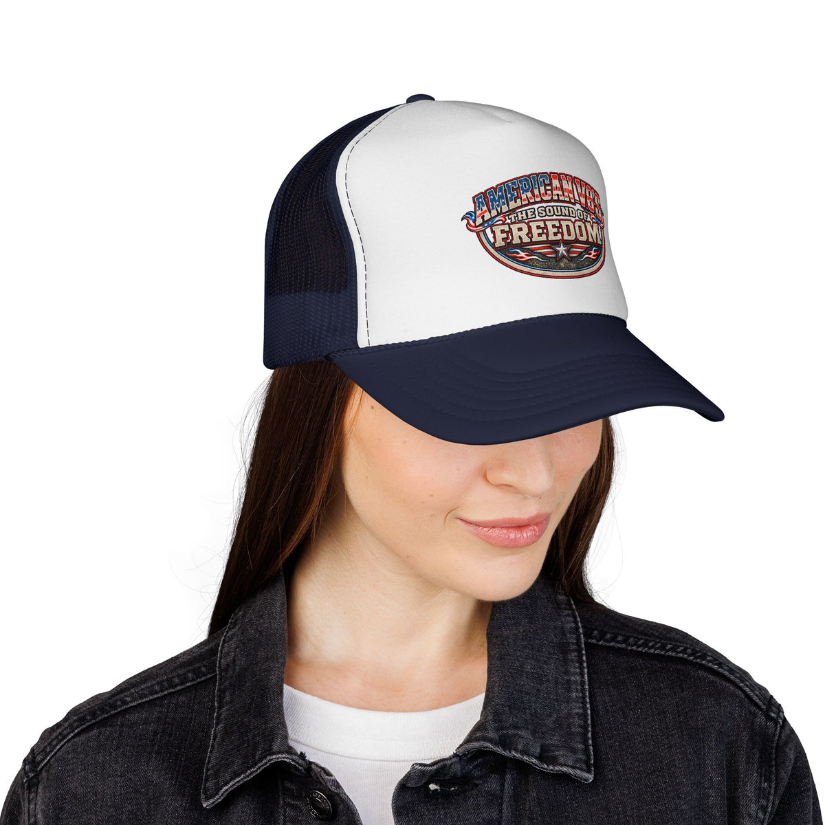 American V8s - The Sound of Freedom | Retro Foam Trucker Hat