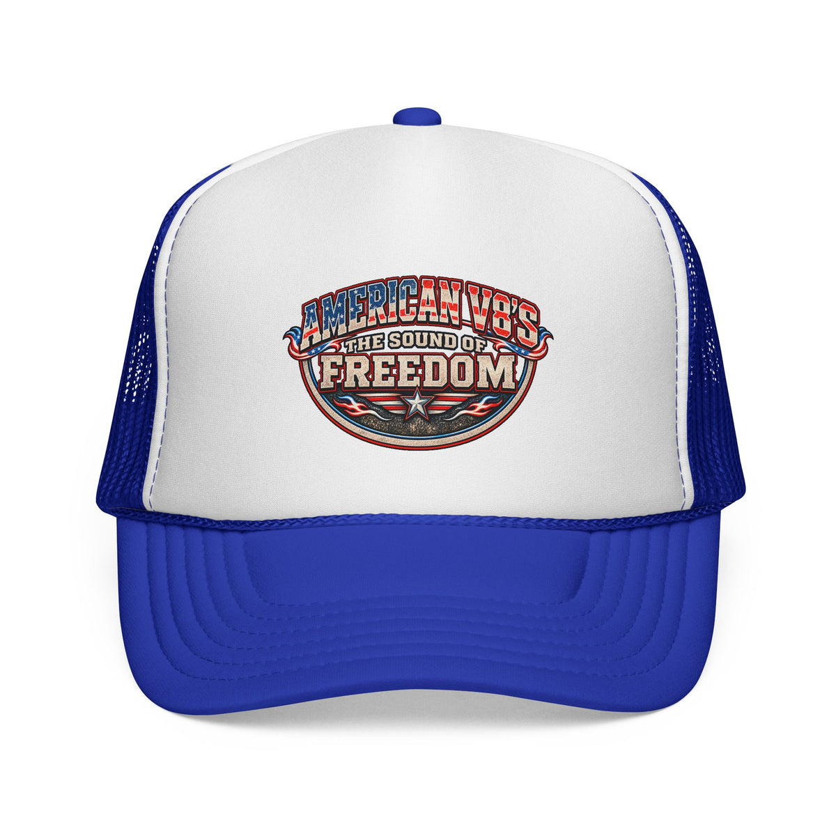 American V8s - The Sound of Freedom | Retro Foam Trucker Hat
