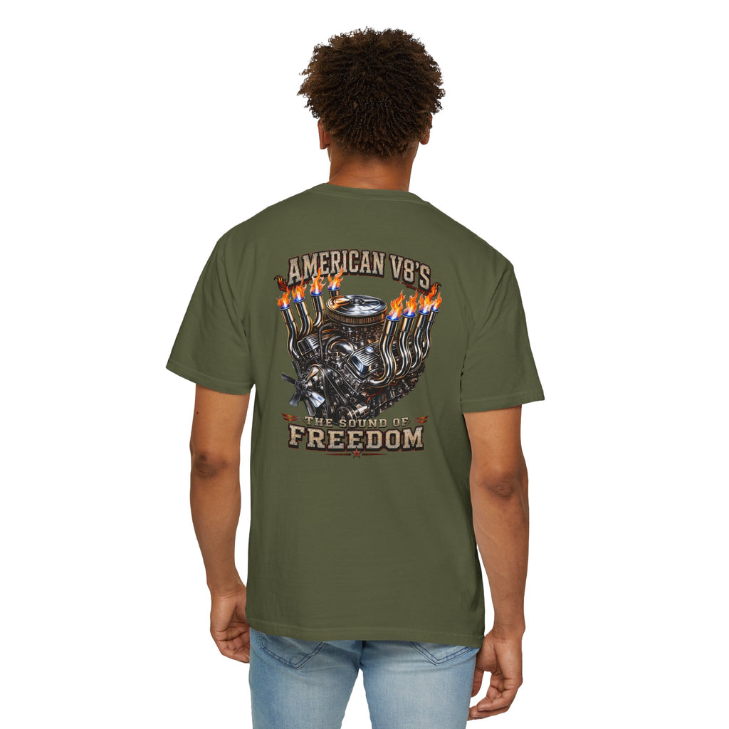 American V8 Sound of Freedom | Front & Back Graphics T-shirt