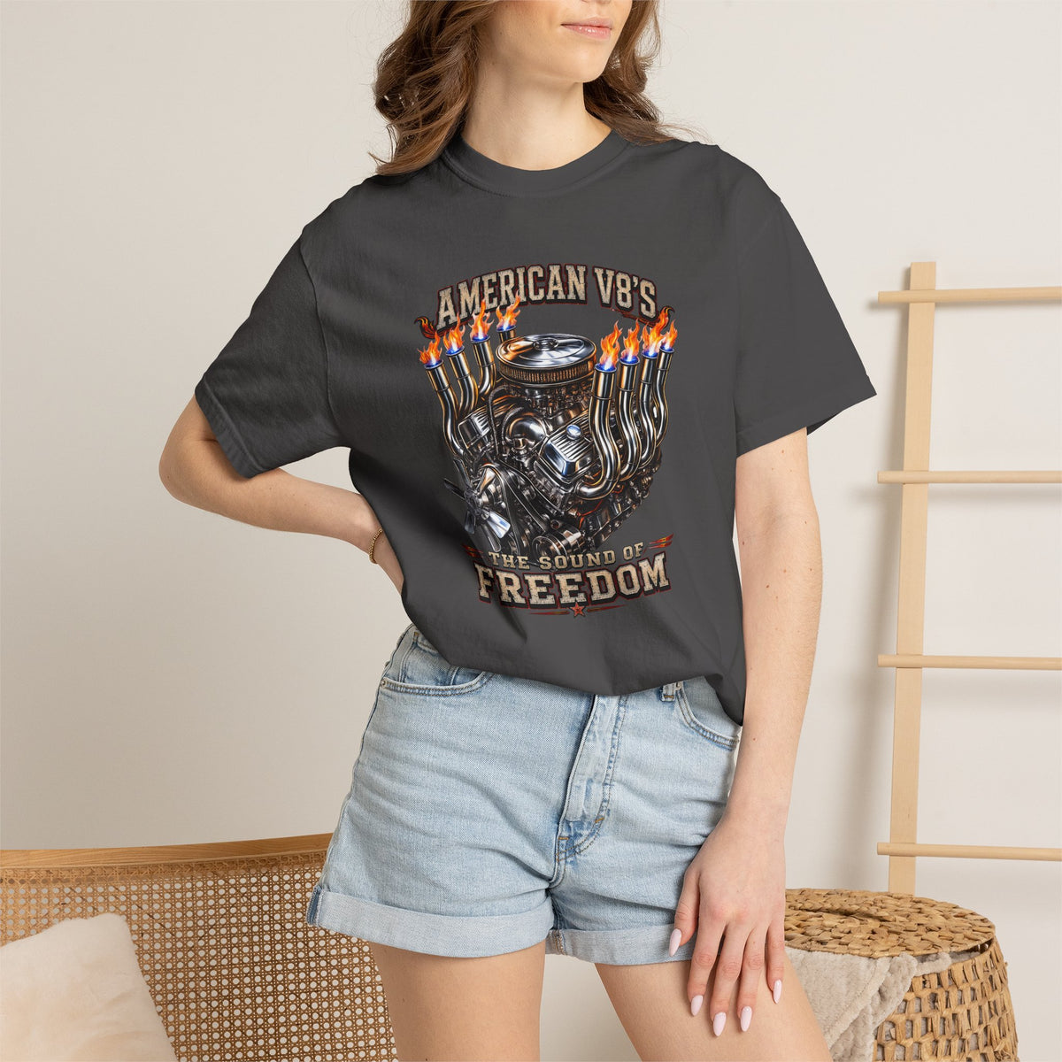 American V8 Sound of Freedom | Classic Front T-shirt